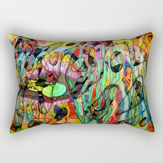Don't just read between the lines...see between them Rectangular Pillow