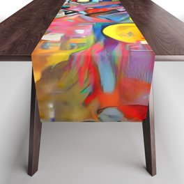 Geometric Pop Art Table Runner