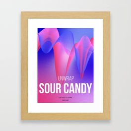 Art Print - sour candy - fan made poster Framed Art Print