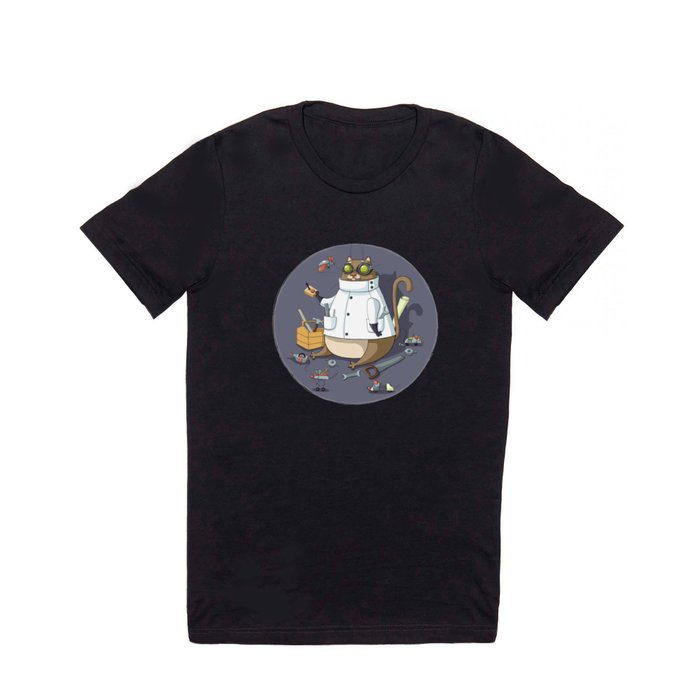 scientist cat T Shirt