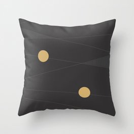 Black and Gold Throw Pillow