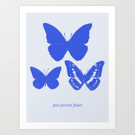 the butterfly effect / past present future Art Print