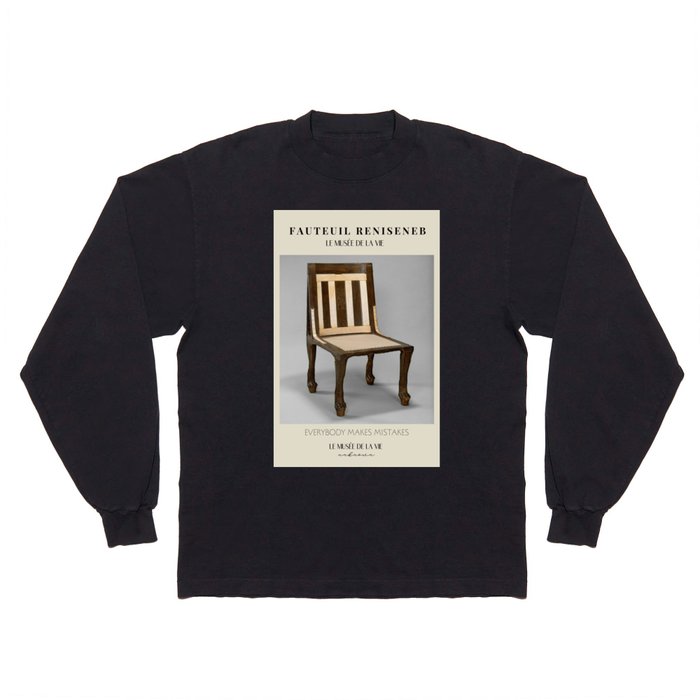Vintage designer chair | Inspirational quote 19 Long Sleeve T Shirt