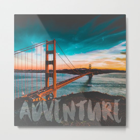 ADVENTURE San Francisco Metal Print