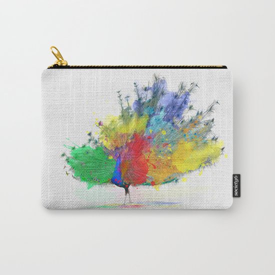 Peacock Colorful Carry-All Pouch