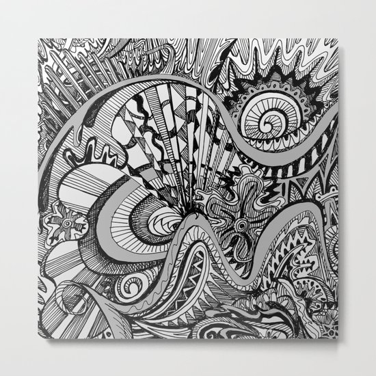 White Knuckled Scream Metal Print