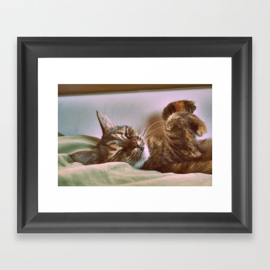 Yes we are Happy : ) Framed Art Print
