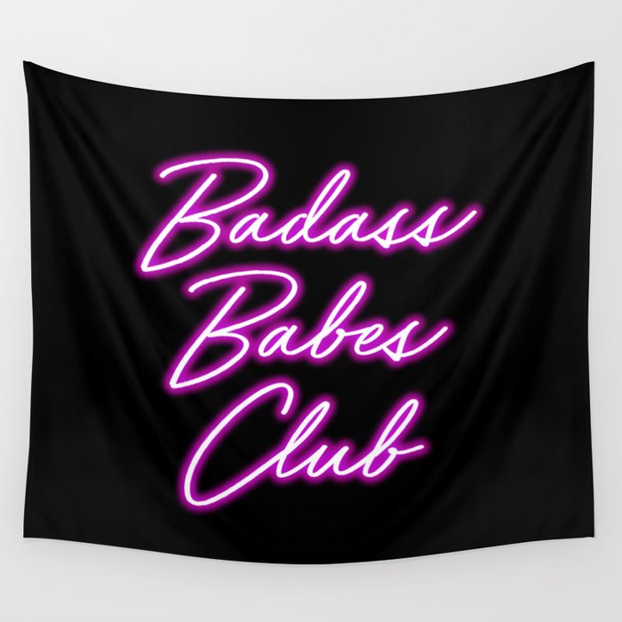 Badass Babes Club Wall Tapestry