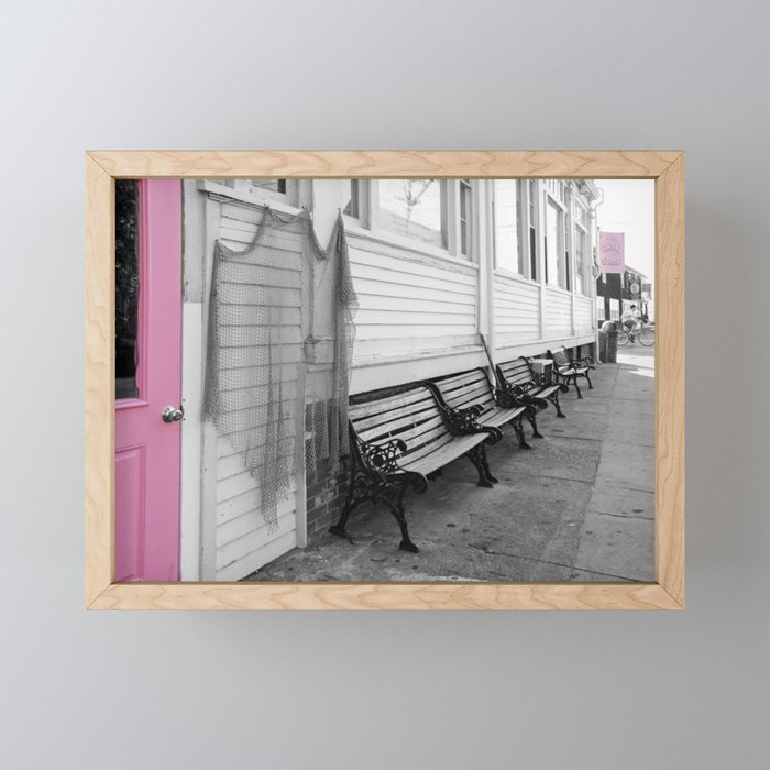 Provincetown, Cape Cod, in Pink Framed Mini Art Print