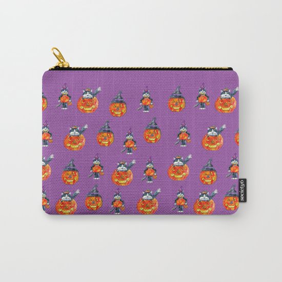 Black Cats and Jack-o-lanterns Carry-All Pouch