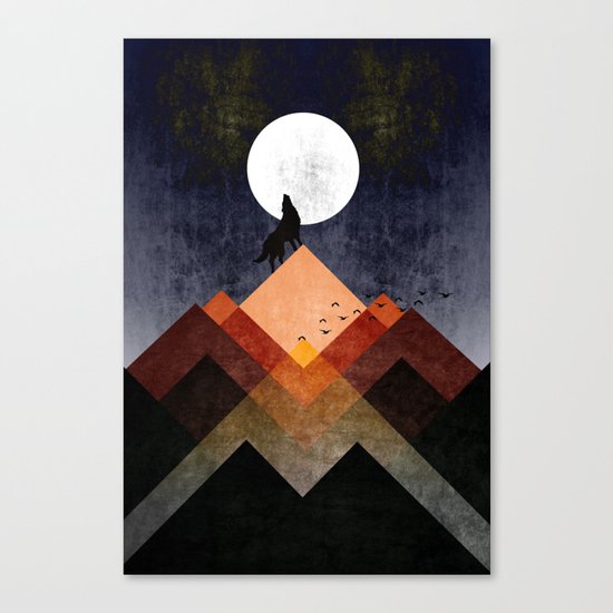 Wolf Home Canvas Print