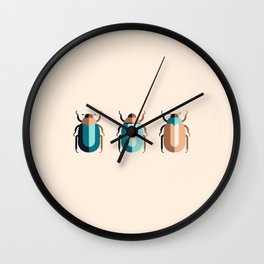 June Bugs Wall Clock
