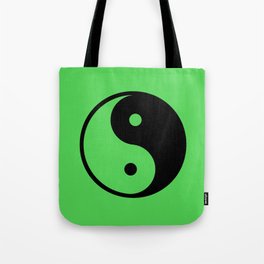 Yin & Yang (Black & Green) Tote Bag