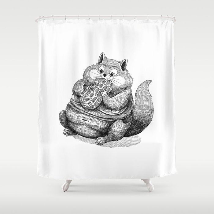 Fat Hamster Shower Curtain