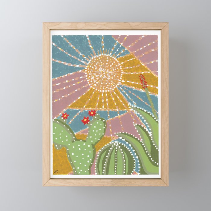 Under The Sun Framed Mini Art Print