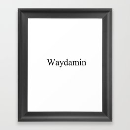 waydamin Framed Art Print