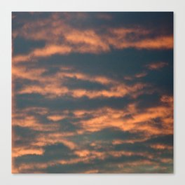 Burned clouds analog Canvas Print