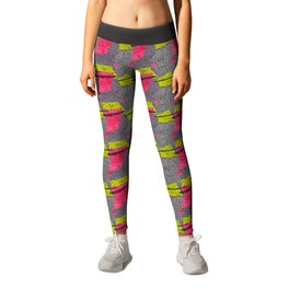 Abstract strawberry Leggings