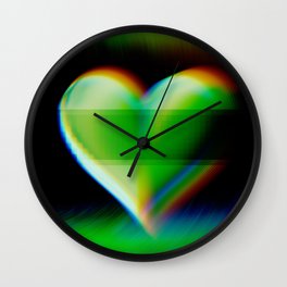 Glitch Love Wall Clock