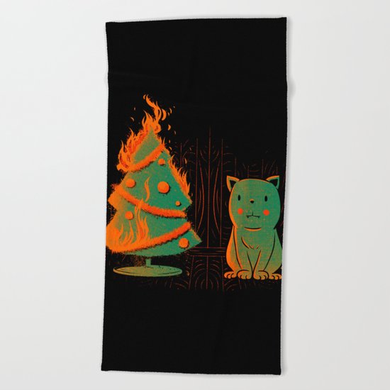 Xmas Miracle Beach Towel