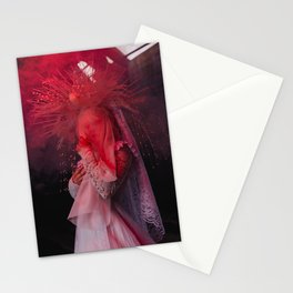 Ghostly Woman in Smoke Stationery Cards