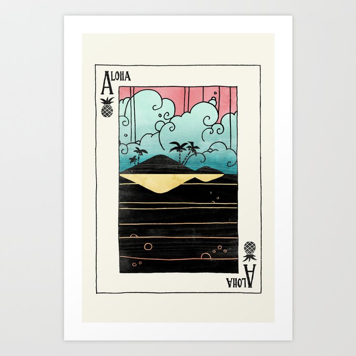 Ace of Aloha Art Print