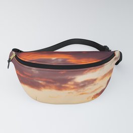 Sunset Clouds Red Yellow Blue Part 2 Fanny Pack