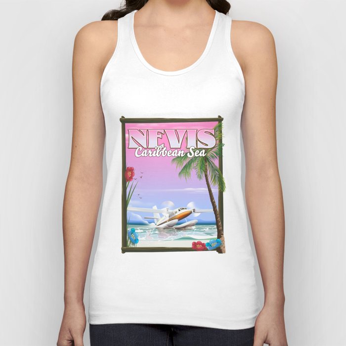 Nevis Saint Kitts and Nevis travel poster Tank Top
