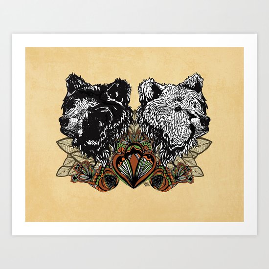 bears Art Print