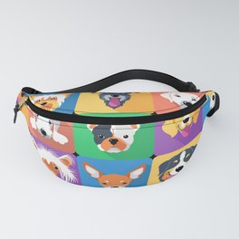 Face Dogs Fanny Pack