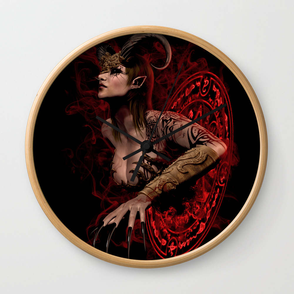 The Succubus Summoning Ritual Wall Clock By Alice9 Society6 Non existent, you don't summon a succubus, a succubus is only ever sent (never by humans), or targets you of it's own volition. the succubus summoning ritual wall clock by alice9