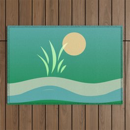 REED LANDSCAPE Simple Illustration Outdoor Rug