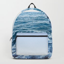 Wild Backpack | Modern, Gift, Inspirational, Photo, Abstract, Minimalist, Print, Minimal, Fineart, Ocean 