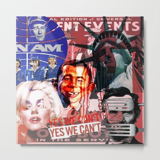 American Icon (Collage) Metal Print