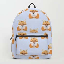 Low poly fox pattern Backpack