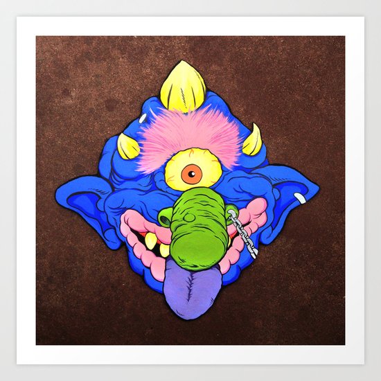 my pet madball Art Print