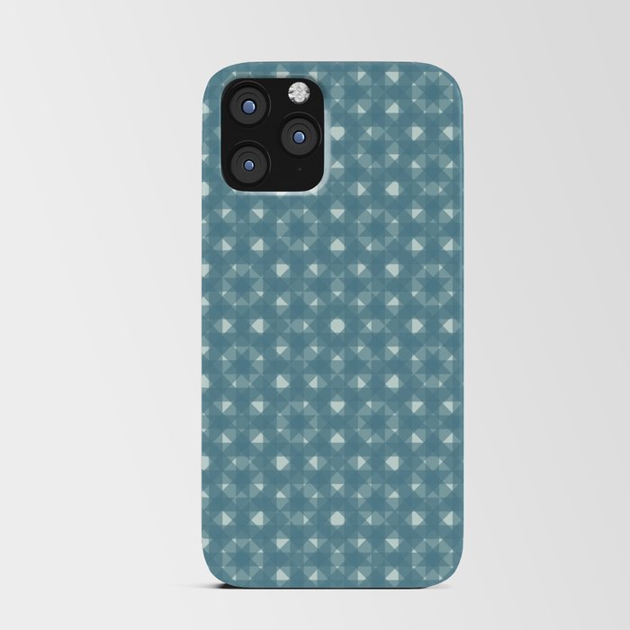 Weave pattern blue iPhone Card Case