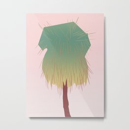 tropical digital painting of  sable palm Metal Print