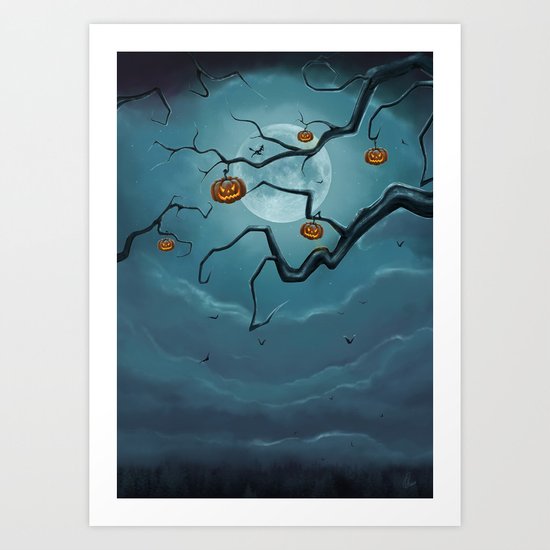 Halloween Tree Art Print