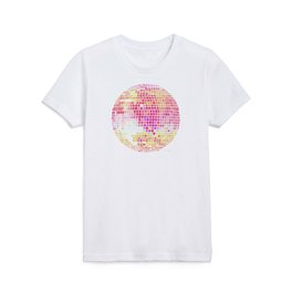 Disco Ball – Pink Ombré Kids T Shirt