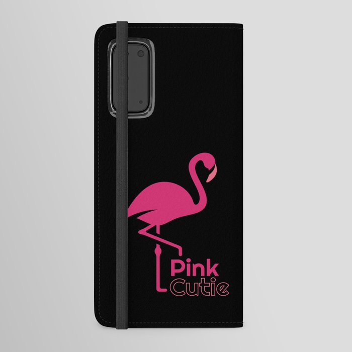 Pink Cutie Flamingo Bird Android Wallet Case