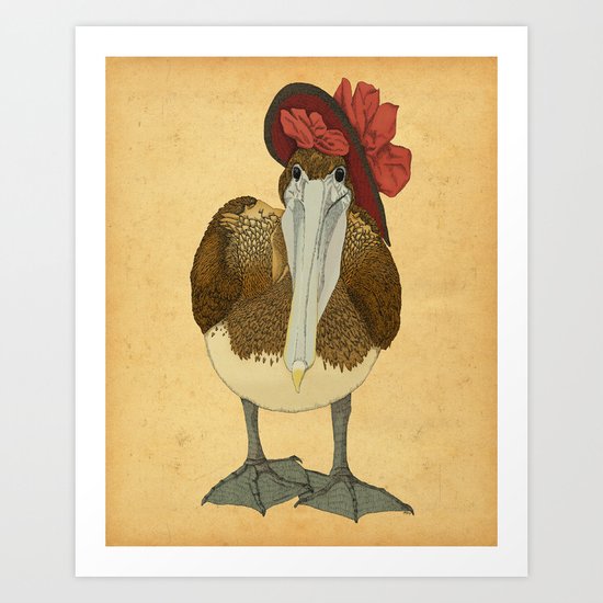 Plumpkin Ploshkin Pelican Jill Art Print
