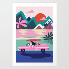 Roadtrip Art Print