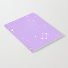 Pastel Purple Night Sky Notebook | Constellations, Libra, Horoscope, Purplestars, Stars, Virgo, Zodiac, Starconstellations, Zodiacsign, Galaxy 