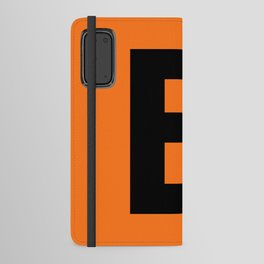 Letter B (Black & Orange) Android Wallet Case