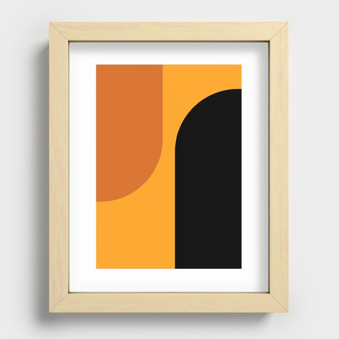 Modern Minimal Arch Abstract LXVI Recessed Framed Print