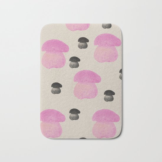 Mushroom pink Bath Mat