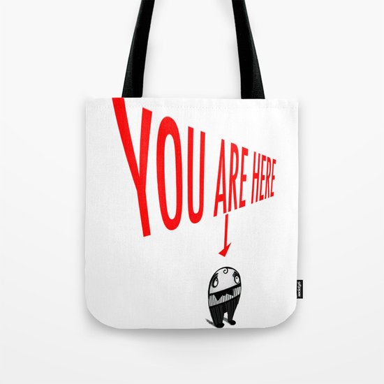 You Are Here Tote Bag