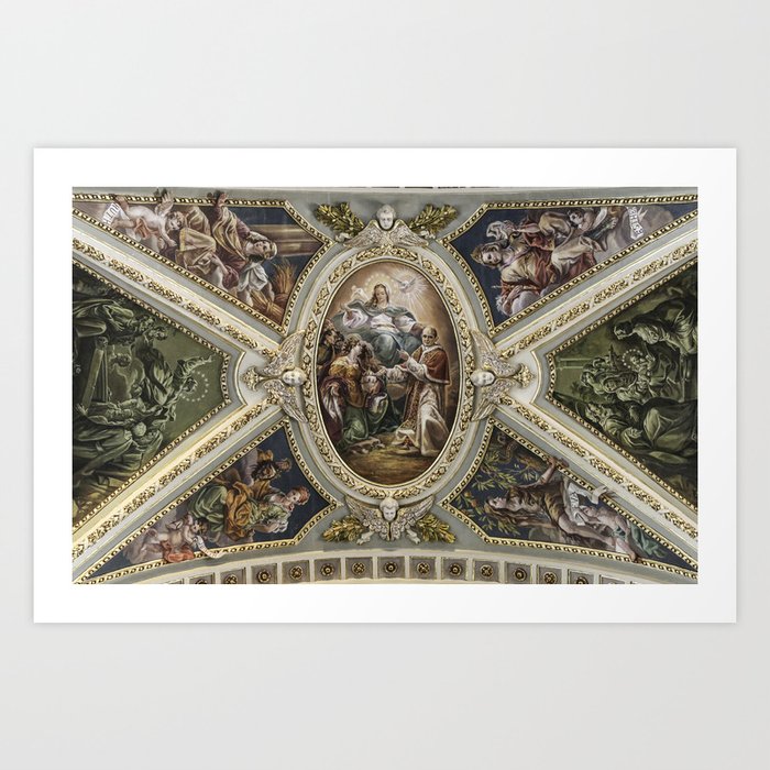 Ceiling Painting Our Lady's Immaculate Conception Art Print