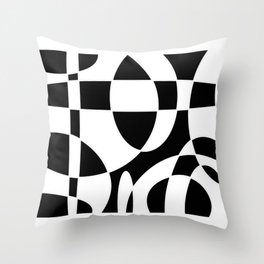 Black and White Throw Pillow